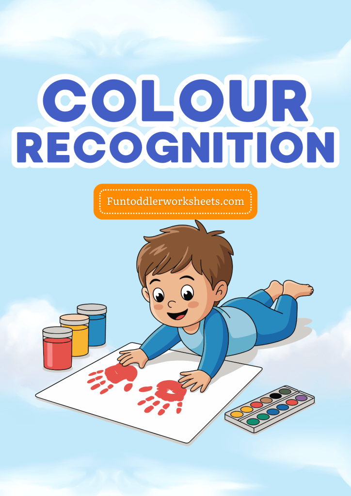 Colour recognition worksheets for toddlers printable activity