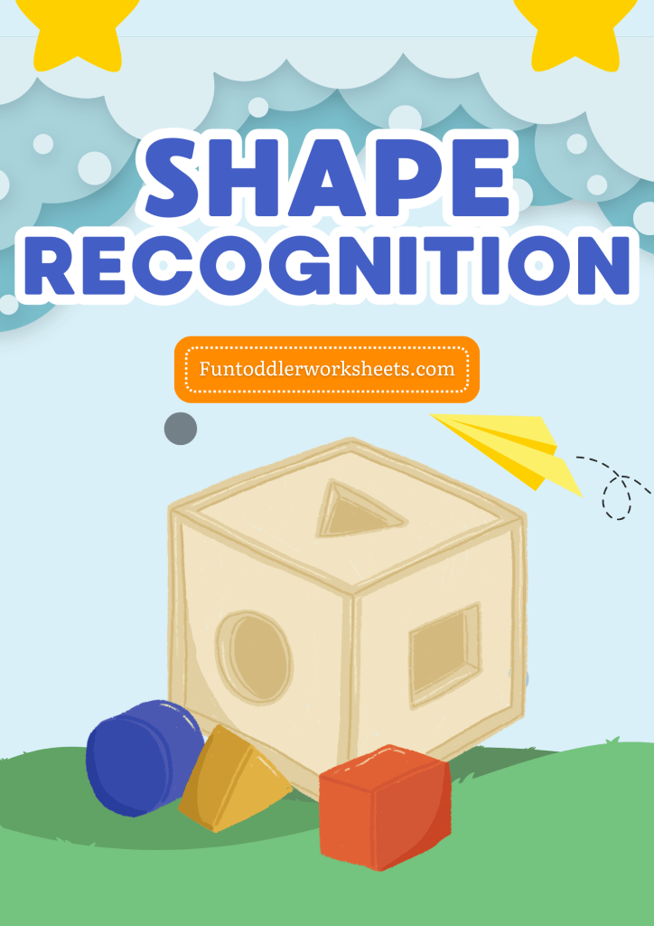 Shape recognition worksheets for toddlers printable activity