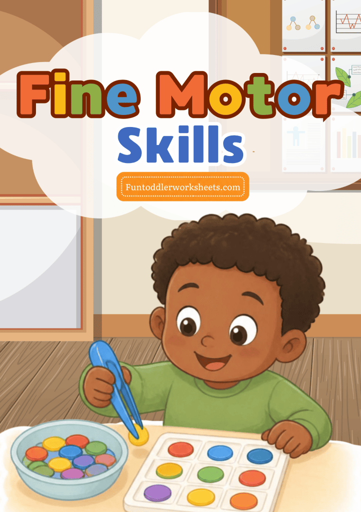 Fine motor activities for toddlers and preschoolers practising hand control, coordination and pencil skills.